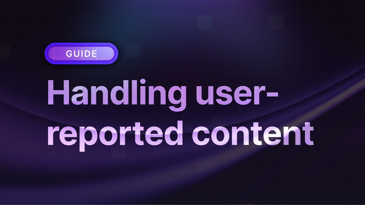 How to handle users reporting inappropriate content